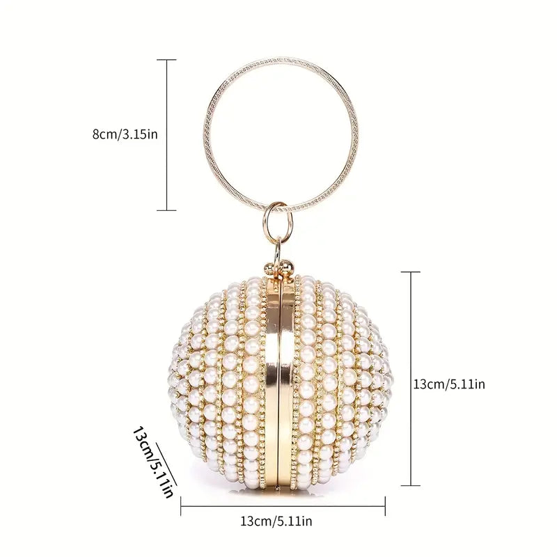 LUXURY PEARL BALL HANDBAG
