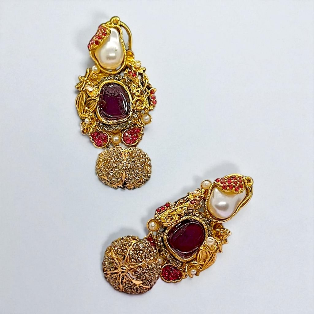TURKISH MAROON EARRINGS