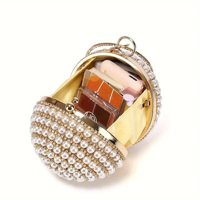 LUXURY PEARL BALL HANDBAG