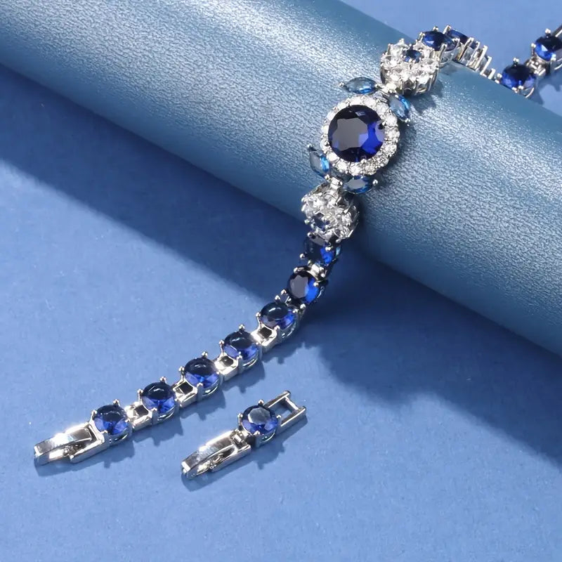 BLOOMING FLOWER BLUE BRACELET