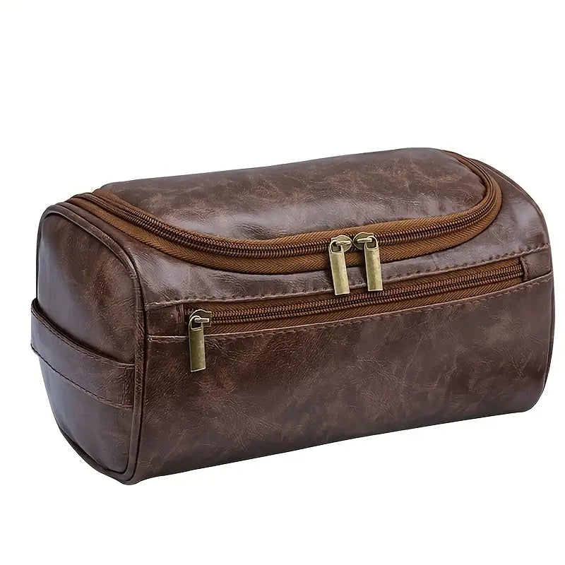 FAUX LEATHER STORAGE BAG