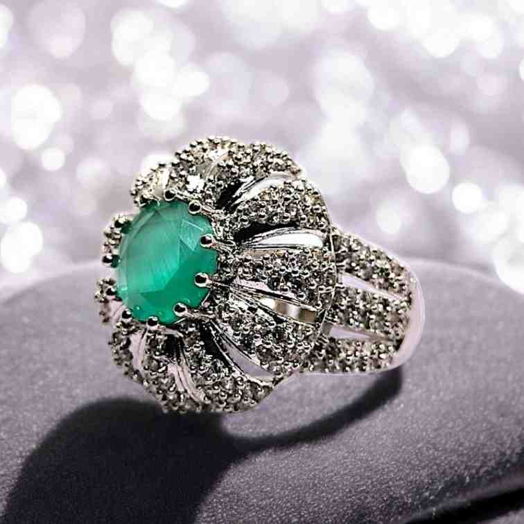 FLOWER TURQUOISE RING