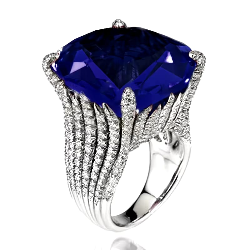 COCKTAIL BLUE RING