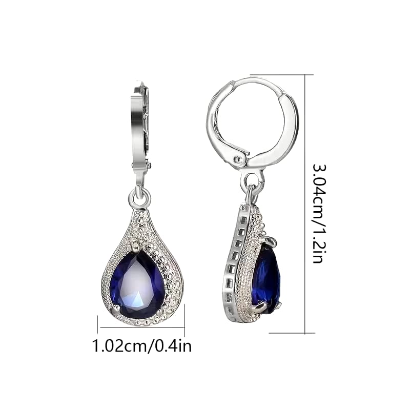 BLUE DROP EARRINGS