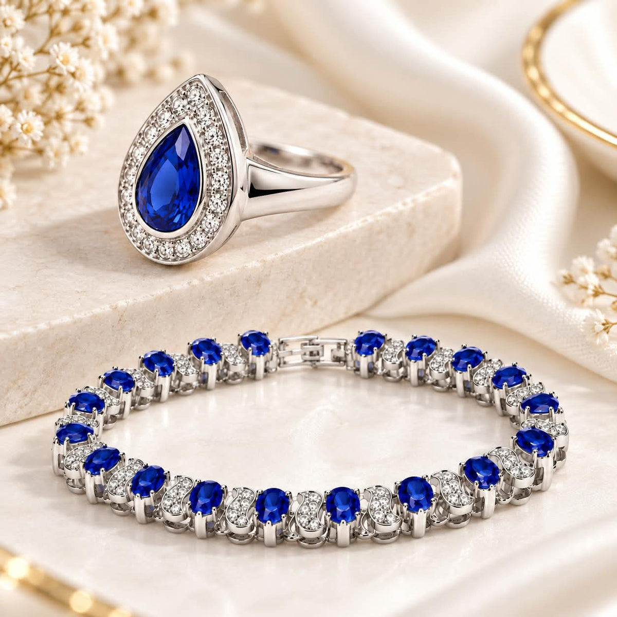 TEARDROP BRACELET & RING