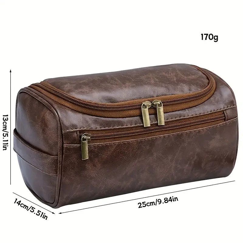 FAUX LEATHER STORAGE BAG