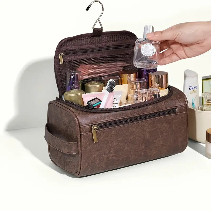 FAUX LEATHER STORAGE BAG