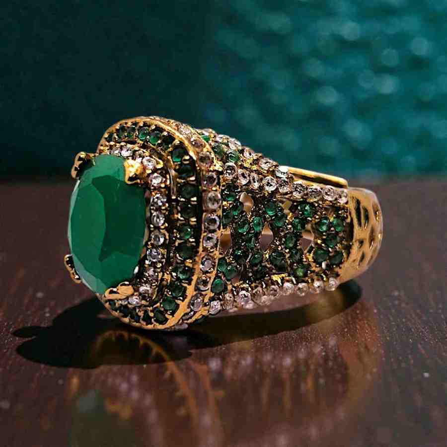 TURKISH HURREM GREEN RING