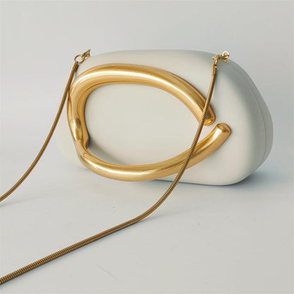 MAGNETIC CLOSURE WHITE BAG