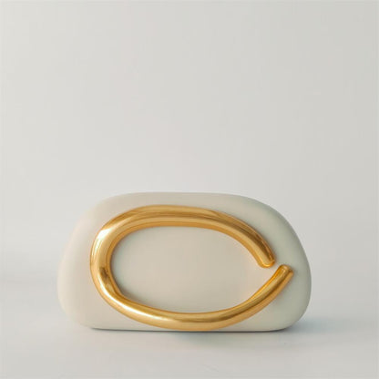 MAGNETIC CLOSURE WHITE BAG