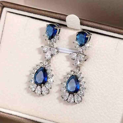 BLUE DROP EARRINGS