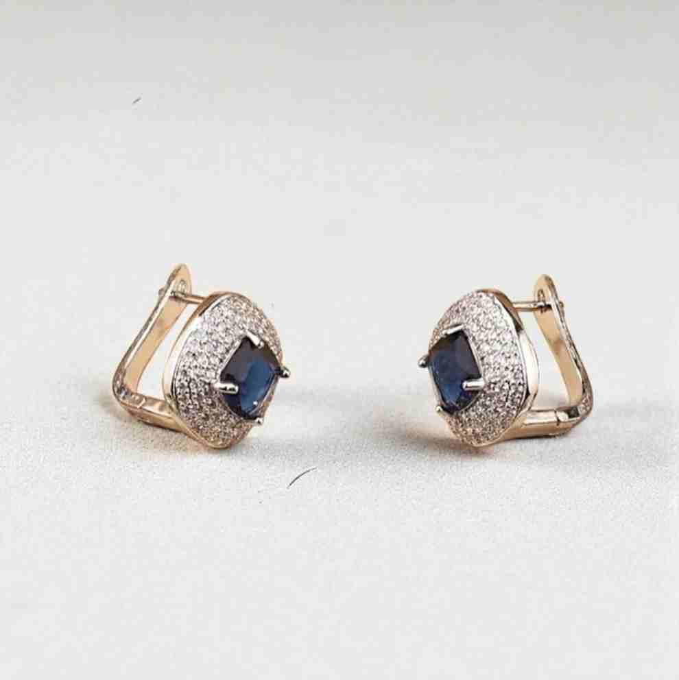 MARQUISE BLUE EARRINGS