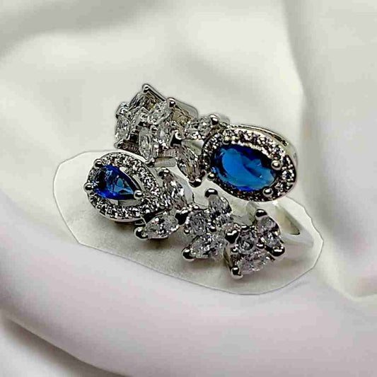 BLUE PETAL RING