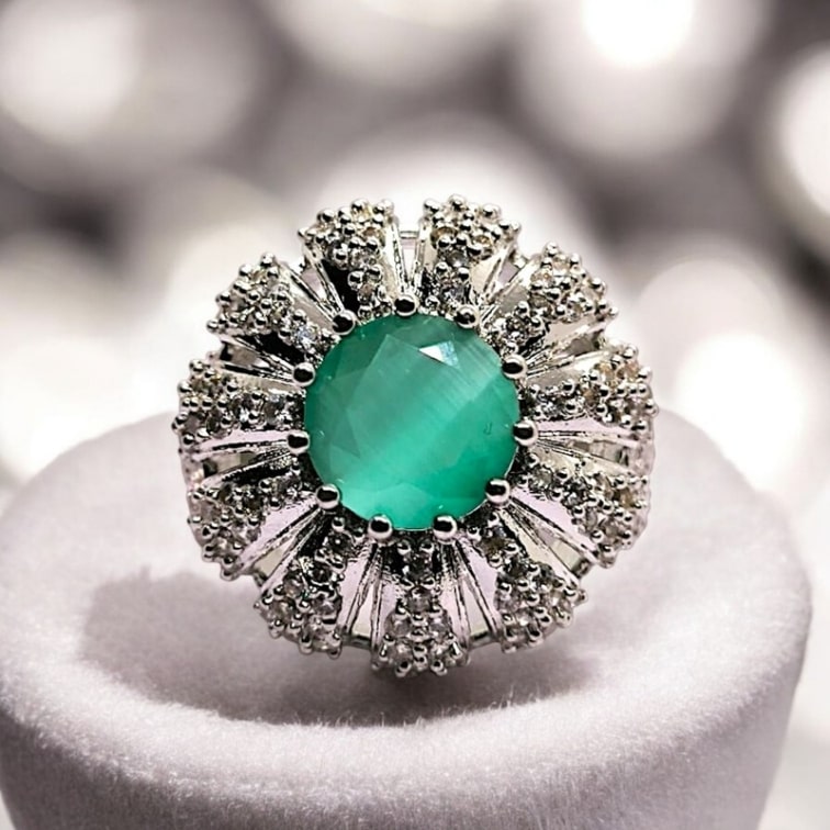 FLOWER TURQUOISE RING