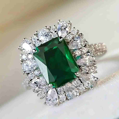 SLEEK EMERALD CUT RING