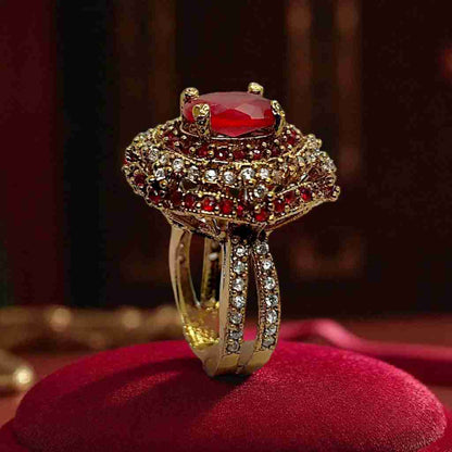 TURKISH LUXURY RED RING