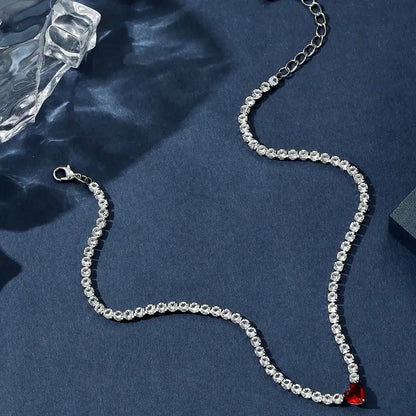 RED HEART PENDANT NECKLACE