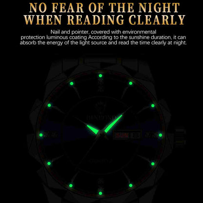 ELEGANT GOLD BLACK WOMEN WATCH