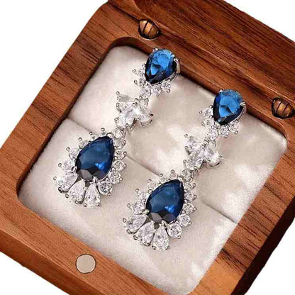 BLUE DROP EARRINGS