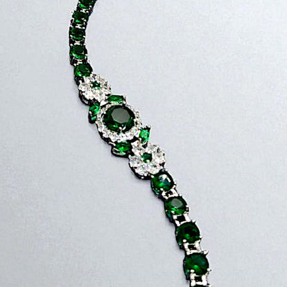 BLOOMING FLOWER GREEN BRACELET