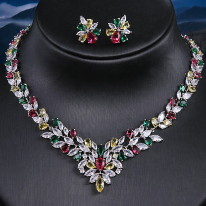 LUXURY MULTICOLOUR NECKLACE SET