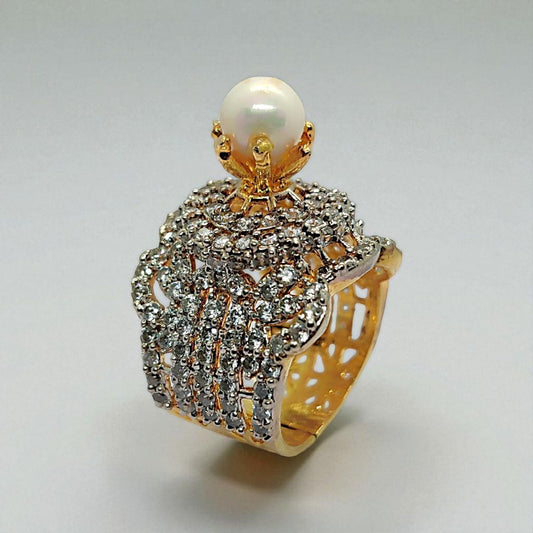 TURKISH WHITE PEARL RING