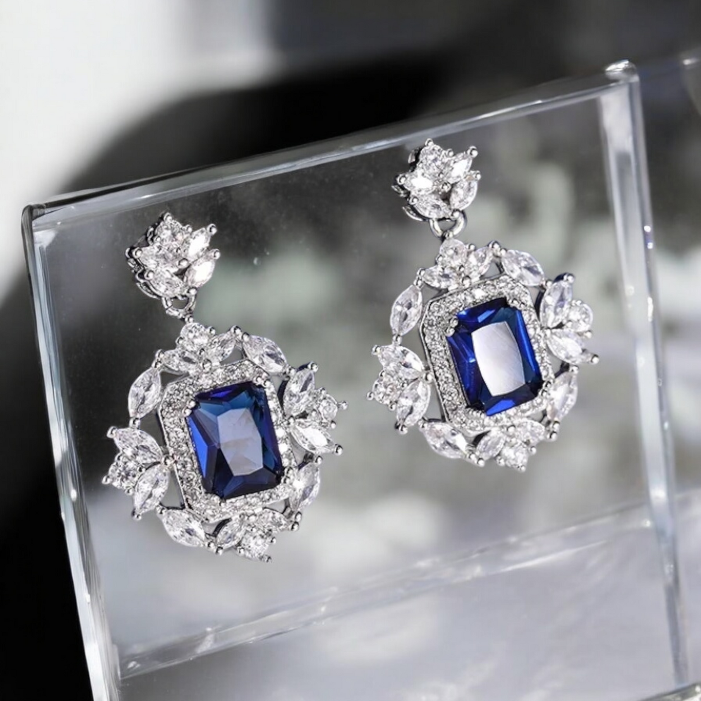 REGAL RADIANCE BLUE EARRINGS