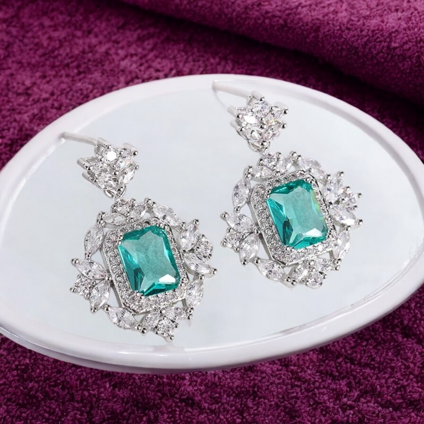 REGAL RADIANCE TURQUOISE EARRINGS