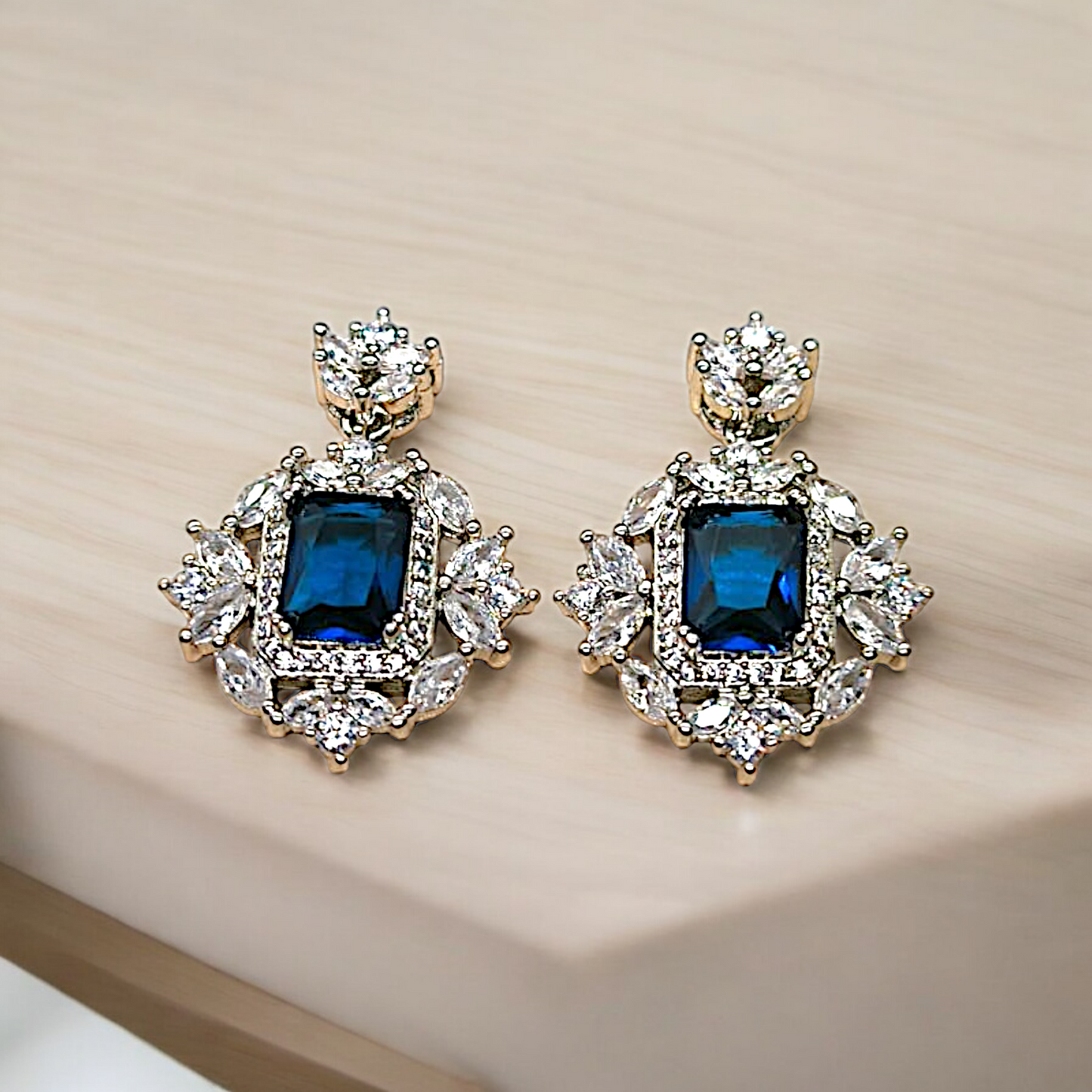 REGAL RADIANCE BLUE EARRINGS