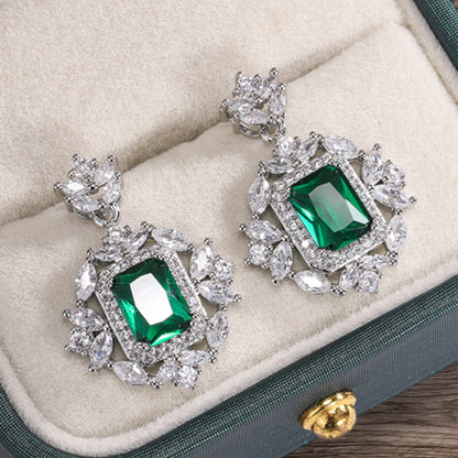 REGAL RADIANCE GREEN EARRINGS