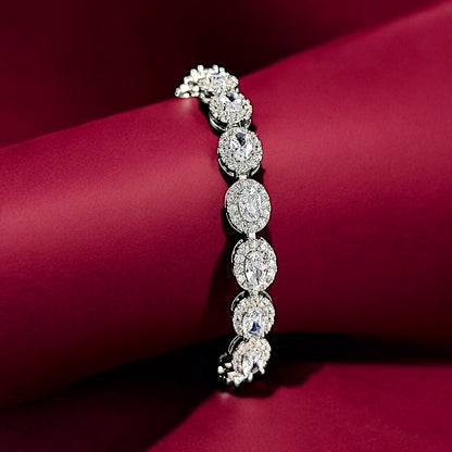 WONDROUS SILVER OVALS BRACELET