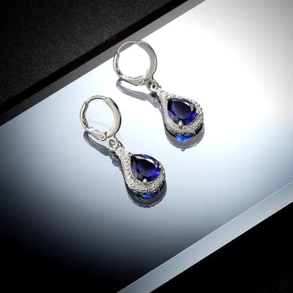 BLUE DROP EARRINGS