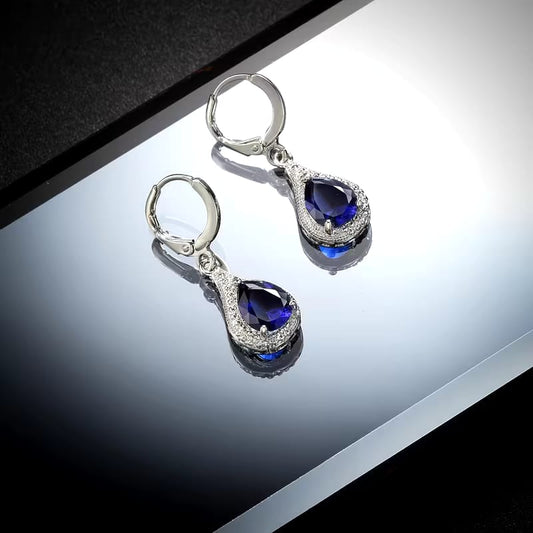 BLUE DROP EARRINGS