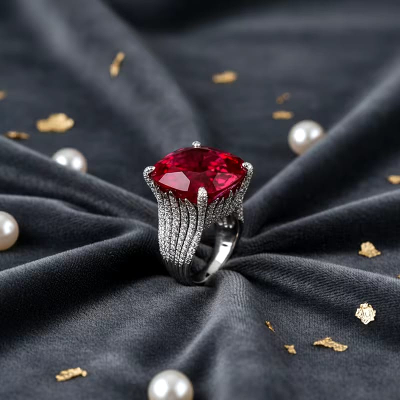 COCKTAIL RED RING