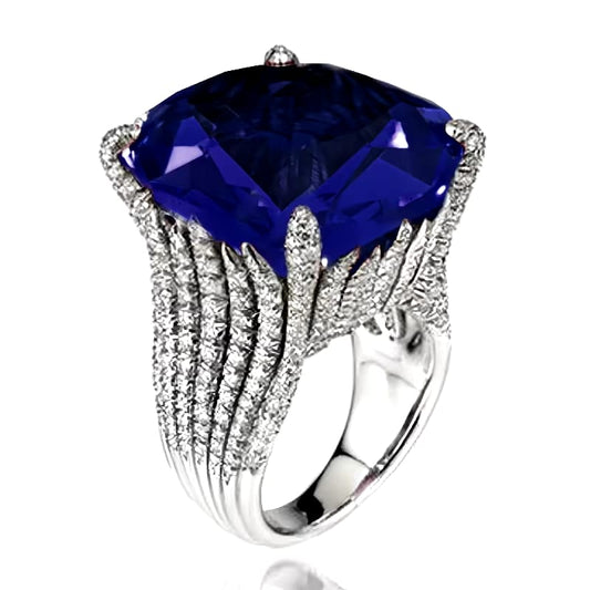 COCKTAIL BLUE RING