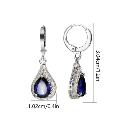 BLUE DROP EARRINGS