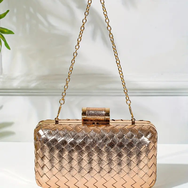 STYLISH ROSE GOLD CLUTCH