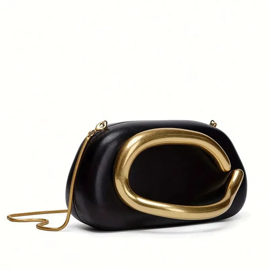 MAGNETIC CLOSURE BLACK BAG