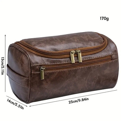 FAUX LEATHER STORAGE BAG