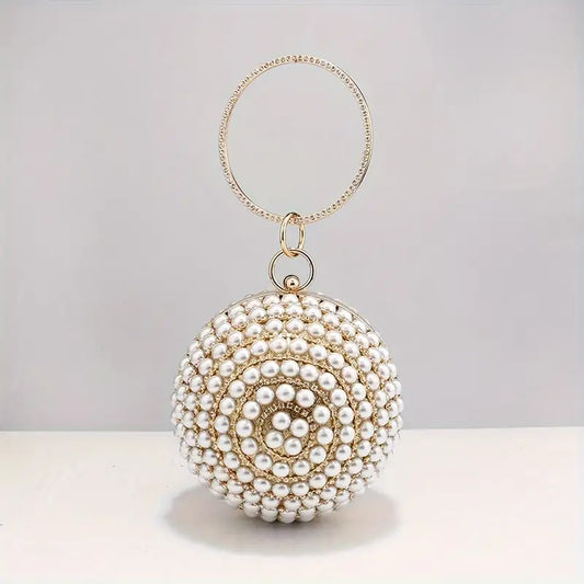 LUXURY PEARL BALL HANDBAG